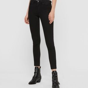NWOT All Saints Grace Black Skinny Jeans, Size 27